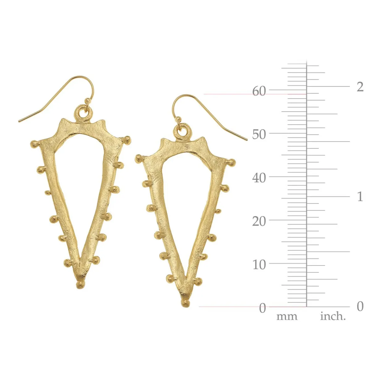 Studded Spear Earrings|Susan Shaw Sale