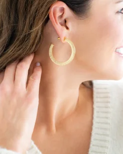 Textured Classic Hoops|Susan Shaw Hot