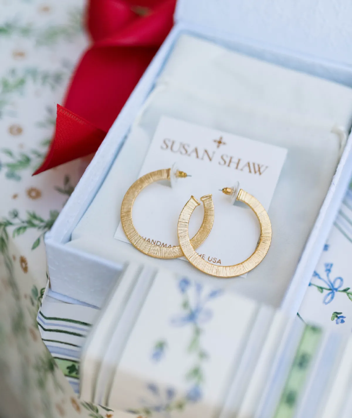 Textured Classic Hoops|Susan Shaw Hot
