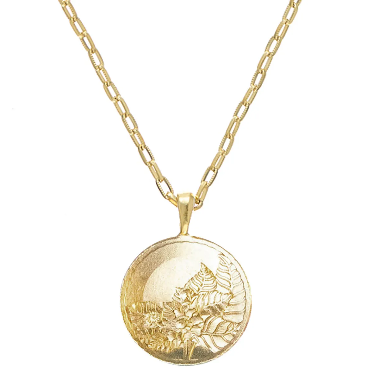 Tobacco Leaf Cable Necklace|Susan Shaw Discount