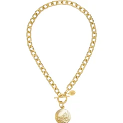 Tobacco Leaf Toggle Necklace|Susan Shaw