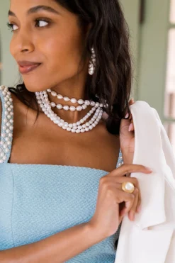Triple Strand Pearl Necklace|Susan Shaw Online
