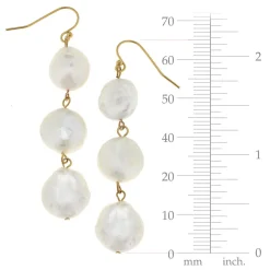 Triple Tier Pearl Drop Earrings|Susan Shaw Hot
