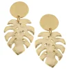 Tropical Palm Leaf Earrings|Susan Shaw Outlet