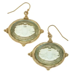 Venetian Glass Bee Earrings|Susan Shaw Online