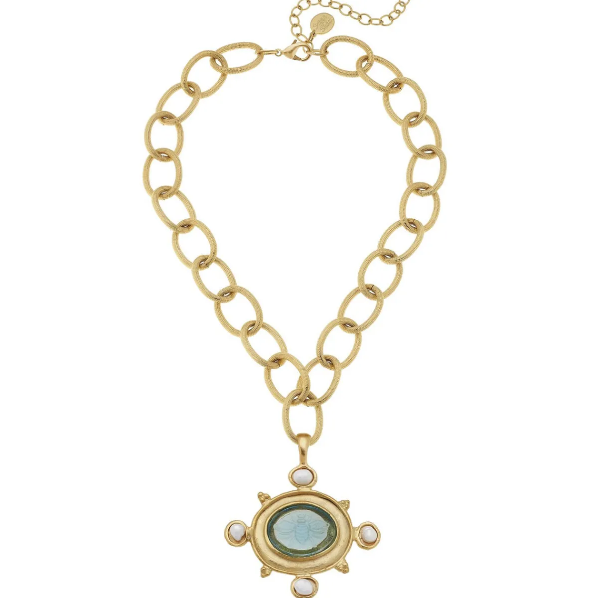 Venetian Glass Bee Elegant Pendant Necklace|Susan Shaw Sale