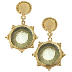 Venetian Glass Coin Earrings|Susan Shaw Outlet