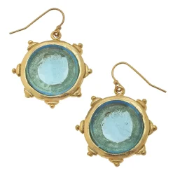Venetian Glass Coin Earrings|Susan Shaw Clearance