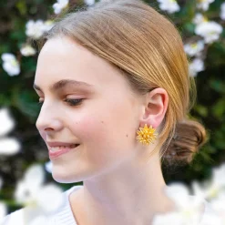 Water Lily Studs|Susan Shaw Hot