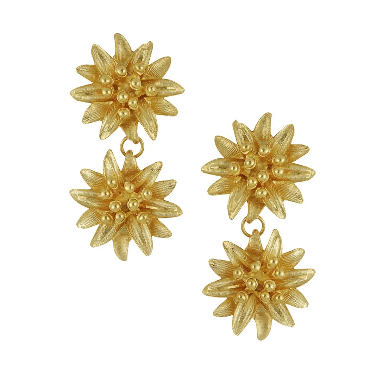 Water Lily Tier Earrings|Susan Shaw Clearance